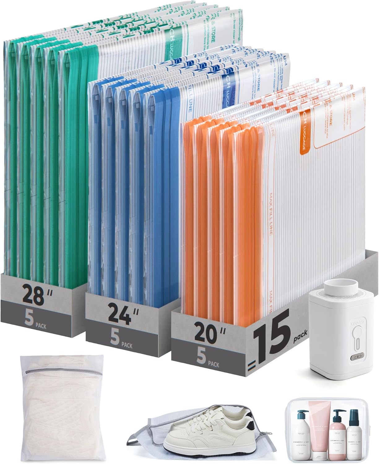 BAGSMART Travel Vacuum Bags